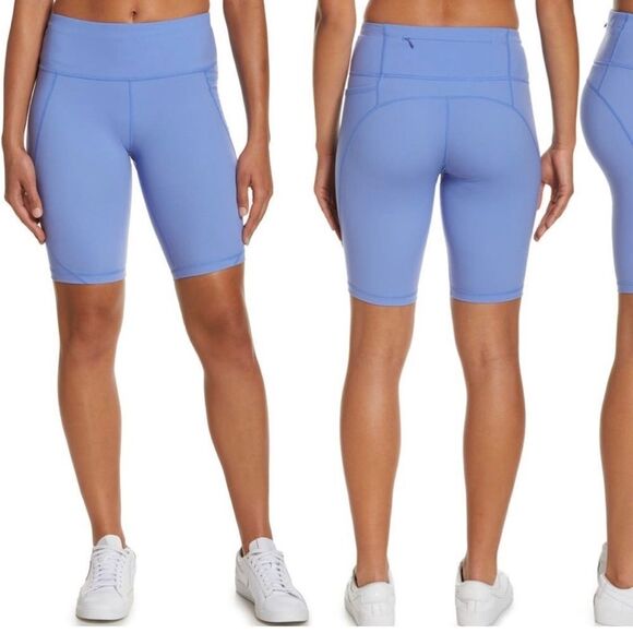 Sweaty Betty Power Pocket 9” Cycling Bike Shorts Cornflower Blue- Size Medium - Picture 1 of 13